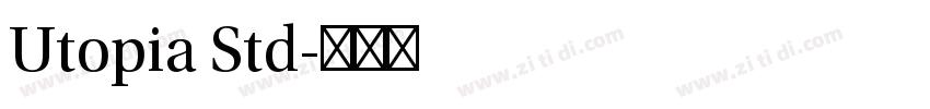 Utopia Std字体转换